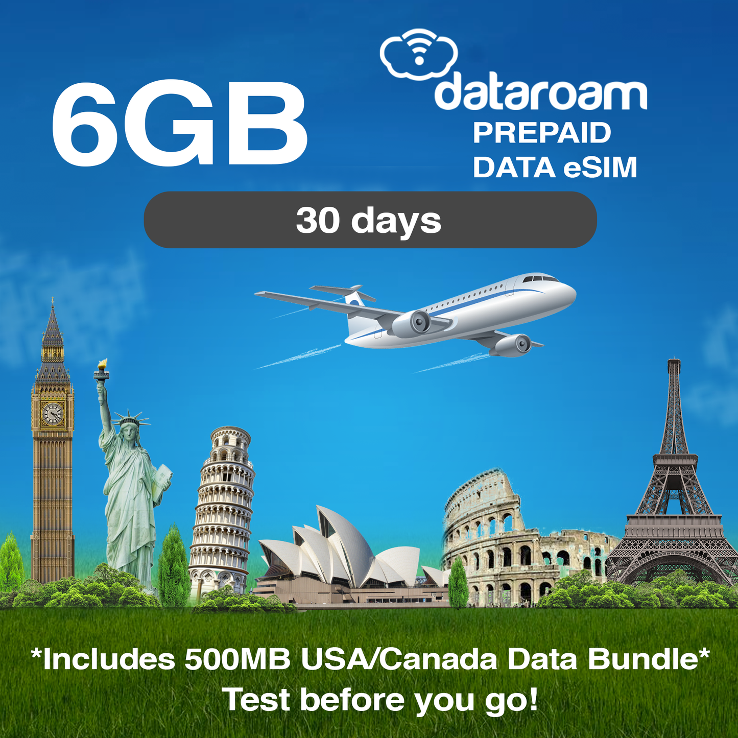 European 6GB Travel eSIM - Data Only